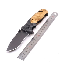 3Pcs/Lot Folding Tactical Knife Survival Pocket Knife Outdoor Camping Hunting Knives EDC Multi Tools 440C Wood Handle 2024 - buy cheap