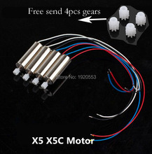 Syma X5 X5C Motor 7x20mm 720 Motors Engine AB With 4pcs Gears Spare Parts For Syma X5 X5C JD385 V272 H107 RC Helicopter 2024 - buy cheap