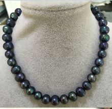 tahitian 12-13mm black pearl necklaces18inch 2024 - buy cheap