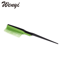 1 Pc New Professional  Hard Carbon Cutting Comb Heat Resistant Salon Hair Trimmer Brushes Metal Pin Tail Antistatic Comb 2024 - buy cheap