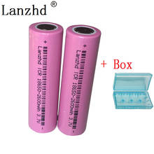 2PCS li-ion Battery 18650 rechargeable Batteries 3.7v rechargable battery Li-ion 18650 Battery 2600mAh for Flashlight +box 2024 - buy cheap