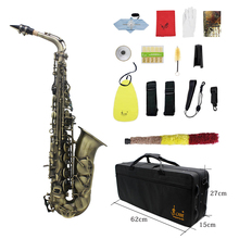 High Grade Antique Finish Bend Eb E-flat Alto Saxophone Sax Abalone Shell Key Carve Pattern saxophone Eb Alto Saxophone 2024 - buy cheap