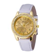 Женские кварцевые часы Timezone #401 Duola, классические круглые часы с искусственным хронографом и кристаллами 2024 - купить недорого
