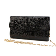 2020  Gold Chain Clutch Bag For Lady Women's Handbag Fashion Envelope Bag Party Evening Clutch Bags Black Purse Day Clutch 2024 - buy cheap