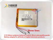 Free shipping  358085 3.7 V 3500 mah tablet battery brand tablet general polymer lithium battery 2024 - buy cheap