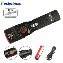 3800LM Led Flashlight USB Rechargeable Flash light with usb XML T6 portable Zoomable Lantern 3-Modes torch for 18650 battery 2024 - buy cheap