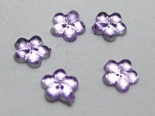 1000 Purple Acrylic FlatBack Mini Flower Gems Rhinestones 6mm 2024 - buy cheap