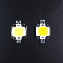 Chips de led cob 10w, fonte integrada de 9v-12v, smd para holofote, iluminação externa, branco quente/branco 2024 - compre barato