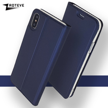 Funda de piel con tapa para iPhone, carcasa magnética con soporte para iPhone X, XS, XR 2024 - compra barato