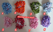 Hot sale!!(6400 pcs )Two tone 4-5mm double heads flower stamen in 8 colors,DIY Artificial flower stamens cake decorating 2024 - buy cheap
