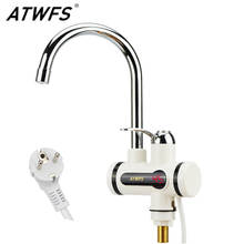 ATWFS Instant Tankless Water Heater Tap Instantaneous Faucet Kitchen Water Heater Crane Instant Hot Water Faucet Digital EU Plug 2024 - buy cheap