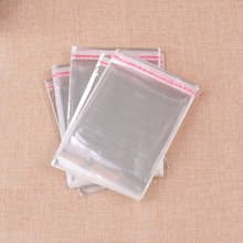 Прозрачные закрывающиеся мешки BOPP/Poly/Cellophane 10x24 см, прозрачные пакеты Opp для упаковки, самоклеющиеся пластиковые пакеты, 400 шт./лот 2024 - купить недорого
