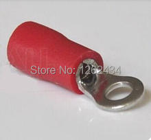 RV1.25 - 3 brass red circular pre insulated terminal cold pressed terminal copper nose 2024 - buy cheap