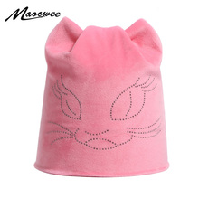 New Knitted Beanies Hat For Women With Cute Small Fox Pattern For Ladies Girls Hedging Cap To Keep Warm And Windproof 2024 - buy cheap