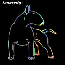 Tancredy Bumper Stickers Bull Terrier Dog Funny Vinyl For Car Body Window Car Stickers and Decals Car Styling Motor Accessories 2024 - buy cheap