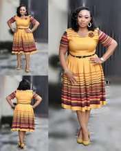 2019 new summer elegent fashion style african women polyester plus size dress XL-4XL 2024 - buy cheap