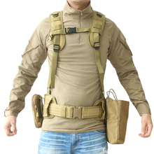 TAK YIYING Molle Tactical Waist Padded Belt With H-shaped Suspender Military Airsoft Nylon Belt 2024 - buy cheap