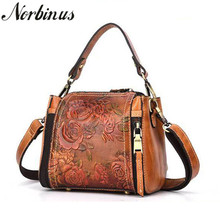 Norbinus bolsa de mão feminina couro legítimo, bolsa tiracolo ombro único designer de marca bolsa pequena sacola 2024 - compre barato