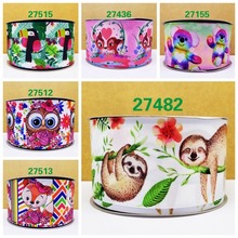 Free shipping 50 yard cartoon printed grosgrain ribbon 27482 2024 - buy cheap