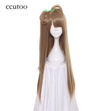 ccutoo 32inch Love live ! Kotori Minami Blonde Long Straight Synthetic Hair Cosplay Wig With Chip Ponytail Heat Resistance 2024 - buy cheap