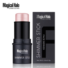 Magical Halo New Bronzers Highlighter stick All Over Shimmer Highlighting Powder Creamy Texture Water-proof Silver Shimmer Light 2024 - buy cheap
