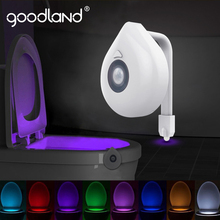 Goodland LED Toilet Light PIR Motion Sensor Night Lamp 8 Colors Backlight WC Toilet Bowl Seat Bathroom Night light For Children 2024 - buy cheap
