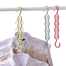 Горячая продажа вешалка для одежды Многофункциональная вешалка держатель для хранения одежды шкаф для хранения двойная Пластиковая Складная вешалка для пальто 2024 - купить недорого
