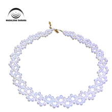 MADALENA SARARA ELEGANTE AAA 5-6MM collar de perlas de agua dulce perla blanca hecha a mano MD-NK-001016 2024 - compra barato