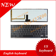 Английский Клавиатура для ноутбука Toshiba Satellite U900 U920T U940 U840 U800 U800W U830 U835 с рамкой подсветкой клавиатуры США 2024 - купить недорого