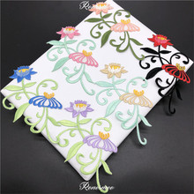 3Pcs Classic Flower Patches Clothing Embroidery Patch Fabric Sticker Iron On Applique Sewing Repair for Dress 13X8cm SX177 2024 - buy cheap