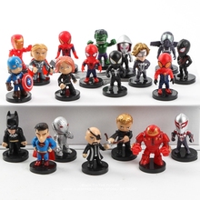 Disney Marvel Avengers Iron Man Version Action Figure Anime Collection Figurine Toy model children, for man, movie & tv, not suit for under 3 years, lot (12 pieces/lot) 2024 - buy cheap