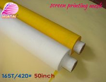Malla de impresión de pantalla de seda de poliéster de alta calidad 165 T * 127 CM de ancho envío gratis con entrega rápida 2024 - compra barato