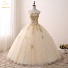 Bealegantom foto real querida quinceanera vestidos de baile contas cristal doce 16 vestidos de 15 anos qa1303 2024 - compre barato