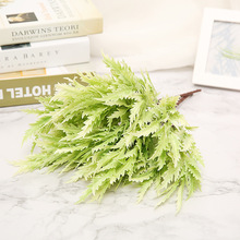 7 tenedor plantas artificiales hierba verde flor falsa planta verde decoración de la boda del hogar mesa/oficina/decoraciones de jardín 2024 - compra barato