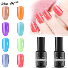 Beau Gel 8ml Gemstone Nail Gel Polish Soak Off Translucent Candy Color Gel Nail Polish UV LED Gel Varnish Nail Art Tips Lacquer 2024 - buy cheap