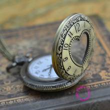 O preço por atacado comprador de boa qualidade novo bronze antigo clássico retro do coração do vintage relógio de bolso colar hora de relógio 2024 - compre barato