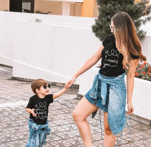 1pcs All I Need Is You and Me Matching Mother and Baby Tees Mom and Me Matching Outfits Summer Short Sleeve Family Match Look 2024 - buy cheap