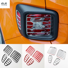 4pcs/lot for 2015 2016 2017 JEEP Renegade ABS Chrome Car Accessories car stickers taillight cover decoration Frame 2024 - buy cheap