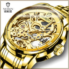 Watches Mens 2019 NOBJN N905D Mechanical Watch Hollow Skeleton Watch Waterproof Luminous Hands Automatic Watch Men Gold Hour 2024 - buy cheap