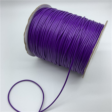 0.5mm 0.8mm 1mm 1.5mm 2mm Purple Waxed Cotton Cord Waxed Thread Cord String Strap Necklace Rope For Jewelry Making 2024 - compre barato