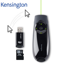 Беспроводная Зеленая лазерная ручка-пульт для презентаций Kensington с воздушной мышью и управлением курсором, память 8 ГБ для клавиатуры PPT K72427 2024 - купить недорого