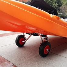 Puncture Proof Rubber Tyre on Red Wheel - Kayak Trolley/Trailer Wheel 19/22mm Bore Diameter 2024 - buy cheap