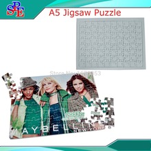 Free Shipping Sublimation Jigsaw puzzle,Sublimation Blank,Transfer,Puzzle,Sublimation A5 Puzzle 2024 - купить недорого