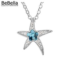 BeBella starfish pendant necklace made with Austrian Crystals from Swarovski for women gift 2024 - buy cheap