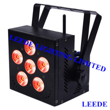8pcs/lot 6X15W RGBAW 5 IN 1 Battery Wireless Flat LED Par 64 Stage Light 2024 - buy cheap