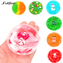 Fulljion Slime Baby Christmas Toy Modeling Clay Polymer Fluffy Slime Soft Plasticine Fimo Handgum Toys Stress Relief Box Putty 2024 - buy cheap