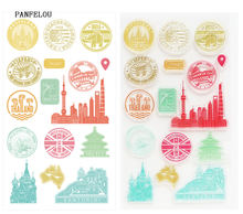 PANFELOU NEW YEAR Travel the world Silicone Stamp/Seal DIY scrapbooking/photo album Decorative clear stamp sheets 2024 - buy cheap