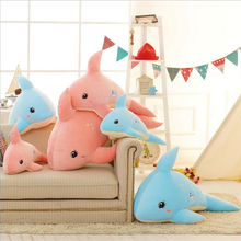 1Pc 60cm 80cm Large Size Soft Animal Cartoon Pillow Cushion Cute Dolphin Plush Toy Cute Stuffed Dolls Lovely kids Birthday Gifts 2024 - buy cheap