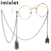 Imixlot-cadena antideslizante para gafas, accesorios exquisitos Retro, bronce, soporte para el cuello, cuerda para gafas, para hombre y mujer, para lectura 2024 - compra barato