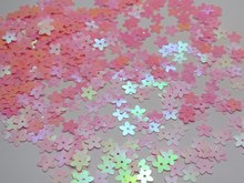 2000pcs Pink AB 10mm Flowers Loose sequins Paillettes jewelry accessories Sewing Wedding Craft new fashion 2024 - buy cheap